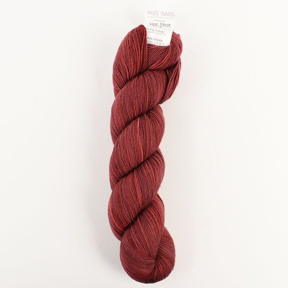 Miss Babs Hot Shot Fingering Yarn Superwash Merino Wool Nylon 400 Yds Corset